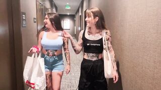 best friends on girls trip let 2 strangers creampie them - chad alva, bella blu, steve ricks, awlivv