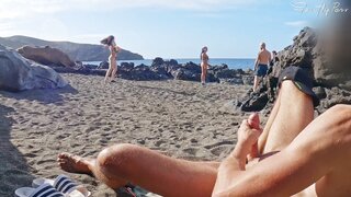 Gentlyperv Two Babes Gives Blowjob at the Beach Porn Video