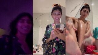 Mia Khalifa Nude Nipples and Ass Tease in Shower Onlyfans Video